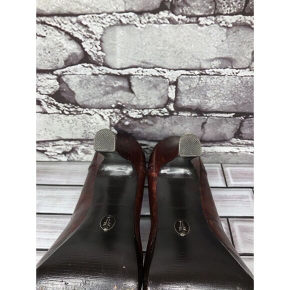 Frye Company Gail Pump Burgundy Rust Distressed Stiletto Heels Women Sz 9M US/40 - Picture 15 of 16